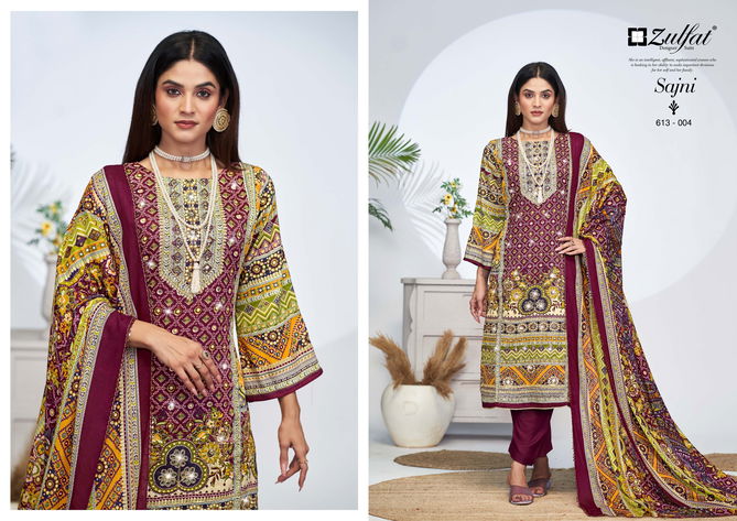 Sajni Vol 4 By Zulfat Pure Jam Cotton Printed Dress Material Suppliers In India